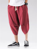 Men's Summer Casual Linen Cropped Pants