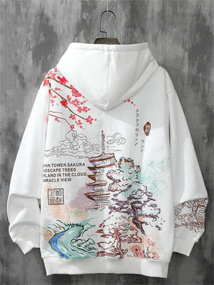 Cool Asian Style Landscape Hoodie