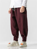 Men's Comfort Textured Thickened Faux Woolen Pants