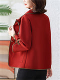 Female Modish Turn-Down Collar Jackets with Pockets