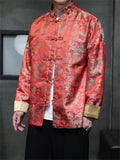 Pavilions Retro Jacquard Tang Suit Jackets for Male