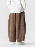 Men's Chinese Style Autumn Oversized Thick Pants