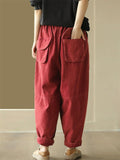 Women's Sports Casual High-Rise Autumn Drawstring Harem Pants