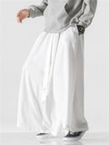 Men's Comfort Wide Leg Linen Hakama Pants