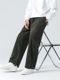 Leisure Trendy Corduroy Straight Leg Pants for Men