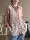 Women's Ultra-lightweight Hollow Out Knitted Vest Shirt