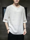 Men's Summer Half Sleeve Round Neck T-shirt