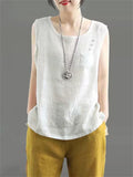 Pure Cotton Comfortable Summer Simple Vest for Women