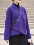 Women's Chinese Style Plum Blossom Embroidered Cashmere Jacket