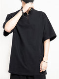 Men's Retro Cloud Embroideried Stand Collar Linen Shirt