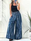 Women's Super Loose Wide Leg Printed Pants