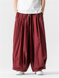 Men's Japanese Casual Pleated Loose Lantern Pants