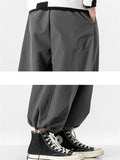 Male Baggy Drawstring Hem Jogging Pants