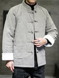 Chinese Style Men's Retro Trendy Corduroy Cotton Jackets