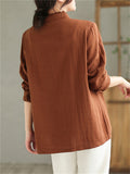 Women's Temperament Sweet Solid Color Shirts