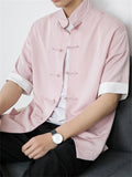 Men's Chinese Style Short Sleeve Summer Shirts