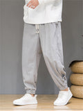 Men's Autumn Mini Square Corduroy Ankle Banded Pants