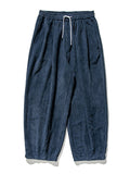 Men's Winter Fashion Loose Floor-Length Corduroy Harem Pants