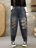 Hip-Hop Streetwear Ripped Jeans for Women