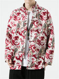 Men's Chinese Style Dragon All-Over Print Autumn Jacket