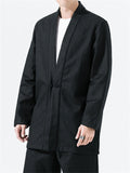 Men's Chinese Style Linen Cotton Knot Button Jacket