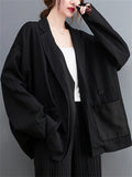 Women's Korean Style Single Breasted Casual Loose Blazer Jackets