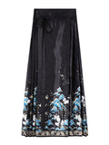 Ethnic Style Pleated Mamianqun Women's Printed Skirts