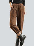 Women's Autumn Cozy Loose Corduroy Harem Pants