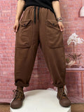 Personalized Casual Thickened Plus Velvet Harem Pants for Women