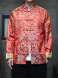 Pavilions Retro Jacquard Tang Suit Jackets for Male