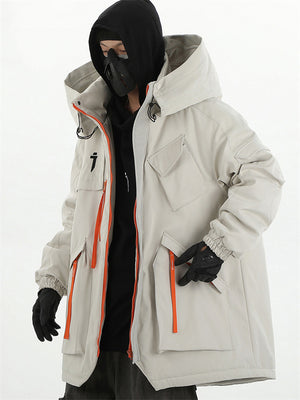 Men's Cool High Street Windproof Techwear Winter Coat