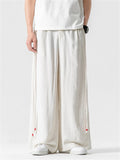 Male Chic Side Strap Design Chinese Style Pants