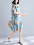 Summer Vacation Print Women's Mid-length Dresses