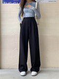 Women's Spring Vogue Smooth Floor Length Straight-Leg Pants