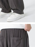 Solid Color Braided Drawstring Straight-Leg Pants for Men