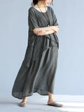 Cozy Oversized Multi-Layer Irregular Hem Dress for Women