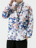 Men's Chinese Style Dragon All-Over Print Autumn Jacket