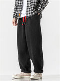 Men's Furry Large Size Casual Solid Color Trousers