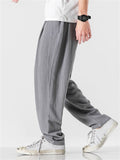 Men's Comfort Elastic Waist Regular Fit Linen Pants