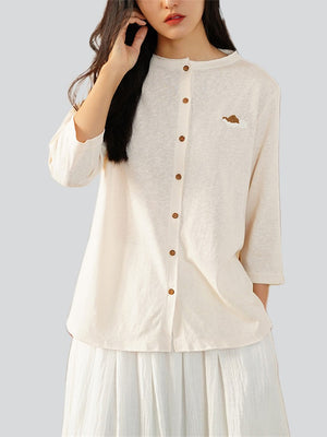 Women's Soft Comfort Cloud Pattern Knitted Shirts