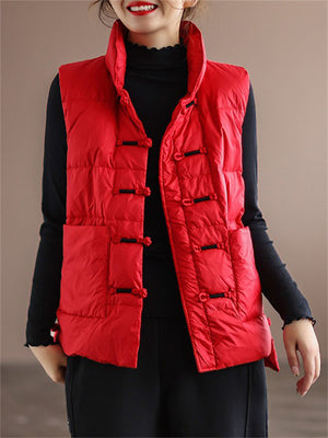 Women's Winter Warm White Duck Down Vest