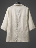 Men's Chinese Style Taoist Robe Open Front Shirts