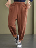 Women's Casual All Match Cozy Cotton Harem Pants