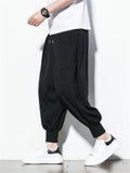 Men's Casual Breathable Ankle-Tied Baggy Lantern Pants