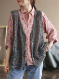 Women's Ultra-lightweight Hollow Out Knitted Vest Shirt