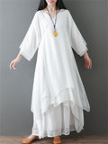 Women's Comfy Zen Style Flowy Linen Outfits