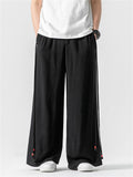 Male Chic Side Strap Design Chinese Style Pants