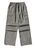 Men's Silky Textured Comfort Drawstring Cargo Pants