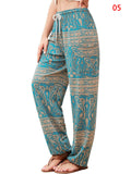 Ladies Boho Style Drawstring Yoga Joggers Pants