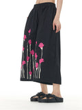 Floral Printed Loose Fit Casual Pants for Ladies